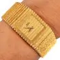 1980s Piaget Polo 18K Yellow Gold Textured Watch Ref 7131 C516