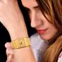 1980s Piaget Polo 18K Yellow Gold Textured Watch Ref 7131 C516