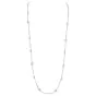 Judith Ripka Long Diamond Chain Necklace in 18k White Gold