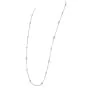 Judith Ripka Long Diamond Chain Necklace in 18k White Gold