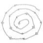 Judith Ripka Long Diamond Chain Necklace in 18k White Gold