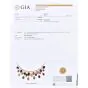 GIA Multicolor Tourmaline Cabochon Diamond 18K Gold Fringe Necklace 