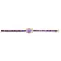 Estate 18K Yellow Gold Amethyst and Diamond Halo Bracelet