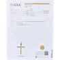 Antique Sapphire & Seed Pearl 14K Gold Cross Pendant