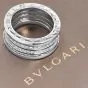 Bvlgari B.Zero1 4-Band Eternity Ring in 18K White Gold Pavé Diamonds