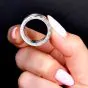 Bvlgari B.Zero1 4-Band Eternity Ring in 18K White Gold Pavé Diamonds