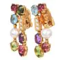 Bvlgari Allegra Multistone & Pearl Drop 18K Gold Earrings|Dover Jewelry|