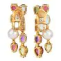Bvlgari Allegra Multistone & Pearl Drop 18K Gold Earrings|Dover Jewelry|