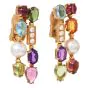 Bvlgari Allegra Multistone & Pearl Drop 18K Gold Earrings|Dover Jewelry|