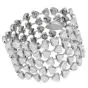 Luxury 10.25cts Diamond Triangle Link 18K Gold Wide Bracelet|Dover Jewelry|