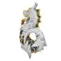 Vintage 18K Gold Dragon Diamond 9.50cts Enamel Brooch|Dover Jewelry|