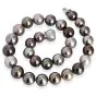 Tahitian Pearl Diamond Statement 14K Gold Necklace |Dover Jewelry|