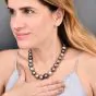 Tahitian Pearl Diamond Statement 14K Gold Necklace |Dover Jewelry|