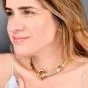 Tiffany & Co. Vintage Knot 14K Gold Statement Choker Necklace |Dover Jewelry|