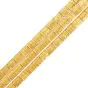 Vintage 18K Yellow Gold Textured Three-Row Chain Bracelet