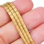 Vintage 18K Yellow Gold Textured Three-Row Chain Bracelet