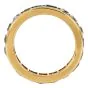 Vintage Emerald 5.00cts Diamond 14K Gold Eternity Band Ring