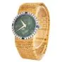 Piaget Ref. 9706 A6 24mm Jade Dial Diamond Emerald 18K Bracelet Watch 