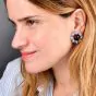 Valentain Margo Amethyst, Aquamarine & Diamond Clip Earrings