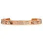 Gucci 18K Rose Gold Enamel Icon Blossom Bracelet