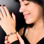 Gucci 18K Rose Gold Enamel Icon Blossom Bracelet