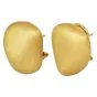 MAZ 18K Elegant Brushed Gold Clip-On Earrings