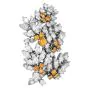 Tiffany & Co Vintage Vivid Diamond Platinum Brooch Pin |Dover jewelry|