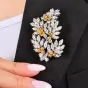 Tiffany & Co Vintage Vivid Diamond Platinum Brooch Pin |Dover jewelry|