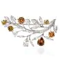Estate 16.52ct GIA Natural Fancy Diamond Leaf Pin Brooch