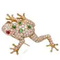 Oscar Heyman 7.27cts Diamond Frog Gold Pin Brooch