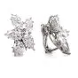 Extraordinary GIA Diamond Emerald Platinum Clip-On Day & Night Earrings