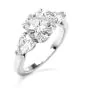 GIA Certified 3.41cts Round Brilliant Cut Diamond Platinum Engagement Ring