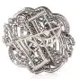 Vintage Boucheron Diamond Emerald Platinum Double Clip Lapel Brooch