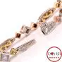 Michael Beaudry 4.30ct Pink Yellow Diamond Platinum Gold Bracelet