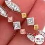 Michael Beaudry 4.30ct Pink Yellow Diamond Platinum Gold Bracelet