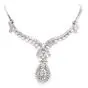 Celebrity 33.01cttw Baguettes Pear Diamond Platinum Drop Necklace|Dover Jewelry|