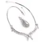 Celebrity 33.01cttw Baguettes Pear Diamond Platinum Drop Necklace|Dover Jewelry|