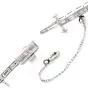 Celebrity 33.01cttw Baguettes Pear Diamond Platinum Drop Necklace|Dover Jewelry|