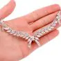 Celebrity 33.01cttw Baguettes Pear Diamond Platinum Drop Necklace|Dover Jewelry|