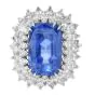 Tiffany & Co. Burma Sapphire 21.50cts Diamond Platinum Cocktail Ring|Dover Jewelry|