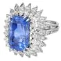 Tiffany & Co. Burma Sapphire 21.50cts Diamond Platinum Cocktail Ring|Dover Jewelry|