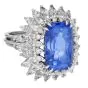 Tiffany & Co. Burma Sapphire 21.50cts Diamond Platinum Cocktail Ring|Dover Jewelry|