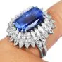 Tiffany & Co. Burma Sapphire 21.50cts Diamond Platinum Cocktail Ring|Dover Jewelry|