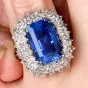 Tiffany & Co. Burma Sapphire 21.50cts Diamond Platinum Cocktail Ring