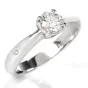 Chimento Diamond 18K White Gold Italian Engagement Ring 