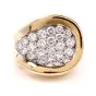 1970's Kutchinsky Diamond 18-Karat Yellow Gold Cocktail Ring