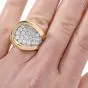 1970's Kutchinsky Diamond 18-Karat Yellow Gold Cocktail Ring