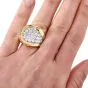 1970's Kutchinsky Diamond 18-Karat Yellow Gold Cocktail Ring