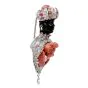 Giulio Nardi Antique Coral Blackamoor diamond 18k-Gold Lapel Brooch