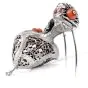 Giulio Nardi Antique Coral Blackamoor diamond 18k-Gold Lapel Brooch